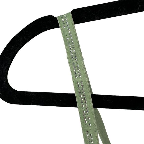 Victorias Secret PINK Wear Everywhere Super Push Up Bra 34DD Green Rhinestone - Picture 2 of 13